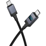 Кабель USB Type-C - USB Type-C, 1м, HOCO X118 Black (HC-55095)