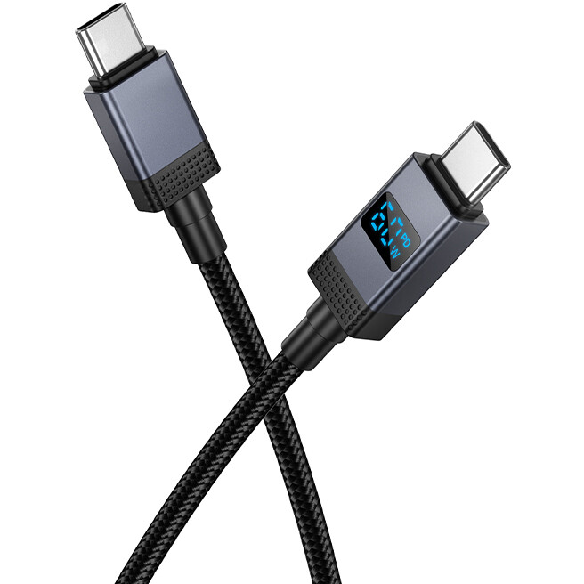Кабель USB Type-C - USB Type-C, 1м, HOCO X118 Black - HC-55095 - фото 4