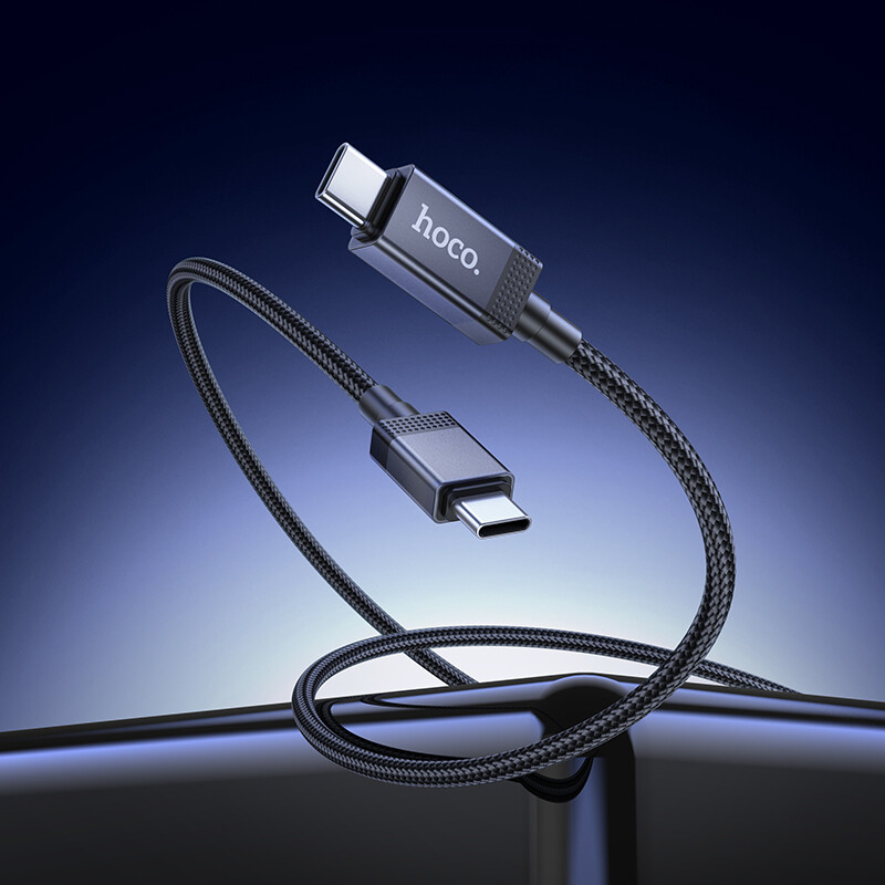 Кабель USB Type-C - USB Type-C, 1м, HOCO X118 Black - HC-55095 - фото 7