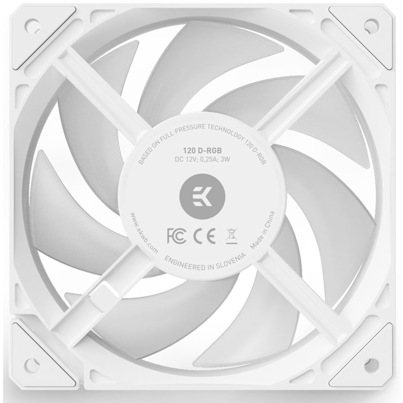Вентилятор для корпуса EKWB EK-Loop Fan FPT 120 D-RGB - White - 3831109898048 - фото 4
