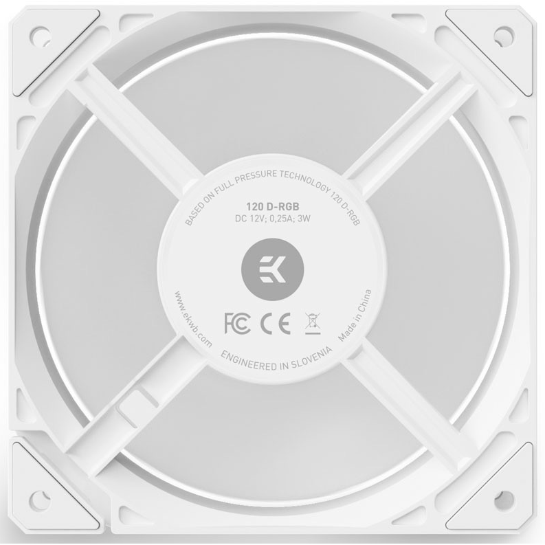 Вентилятор для корпуса EKWB EK-Loop Fan FPT 120 D-RGB - White - 3831109898048 - фото 5