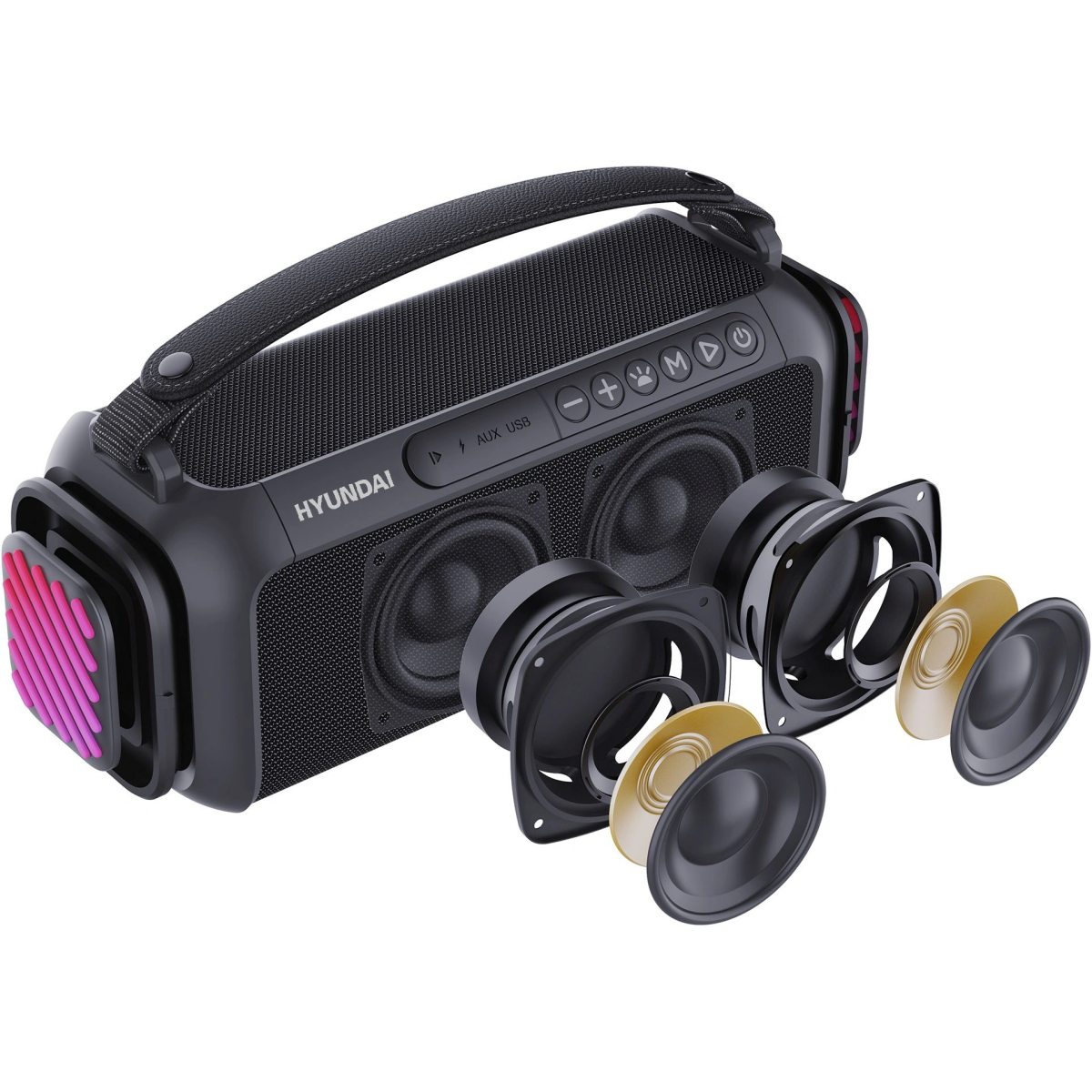 Портативная акустика Hyundai H-PS1007 Black - фото 3