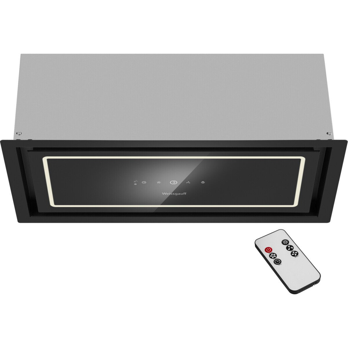 Вытяжка Weissgauff Quadra 600 Touch Black Glass - 439042