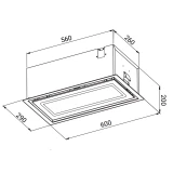 Вытяжка Weissgauff Quadra 600 Touch Black Glass (439042)