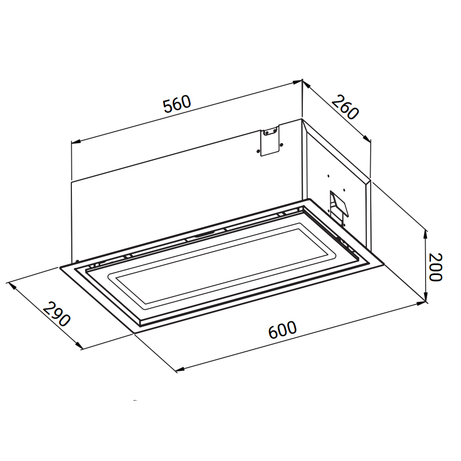Вытяжка Weissgauff Quadra 600 Touch Black Glass - 439042 - фото 9