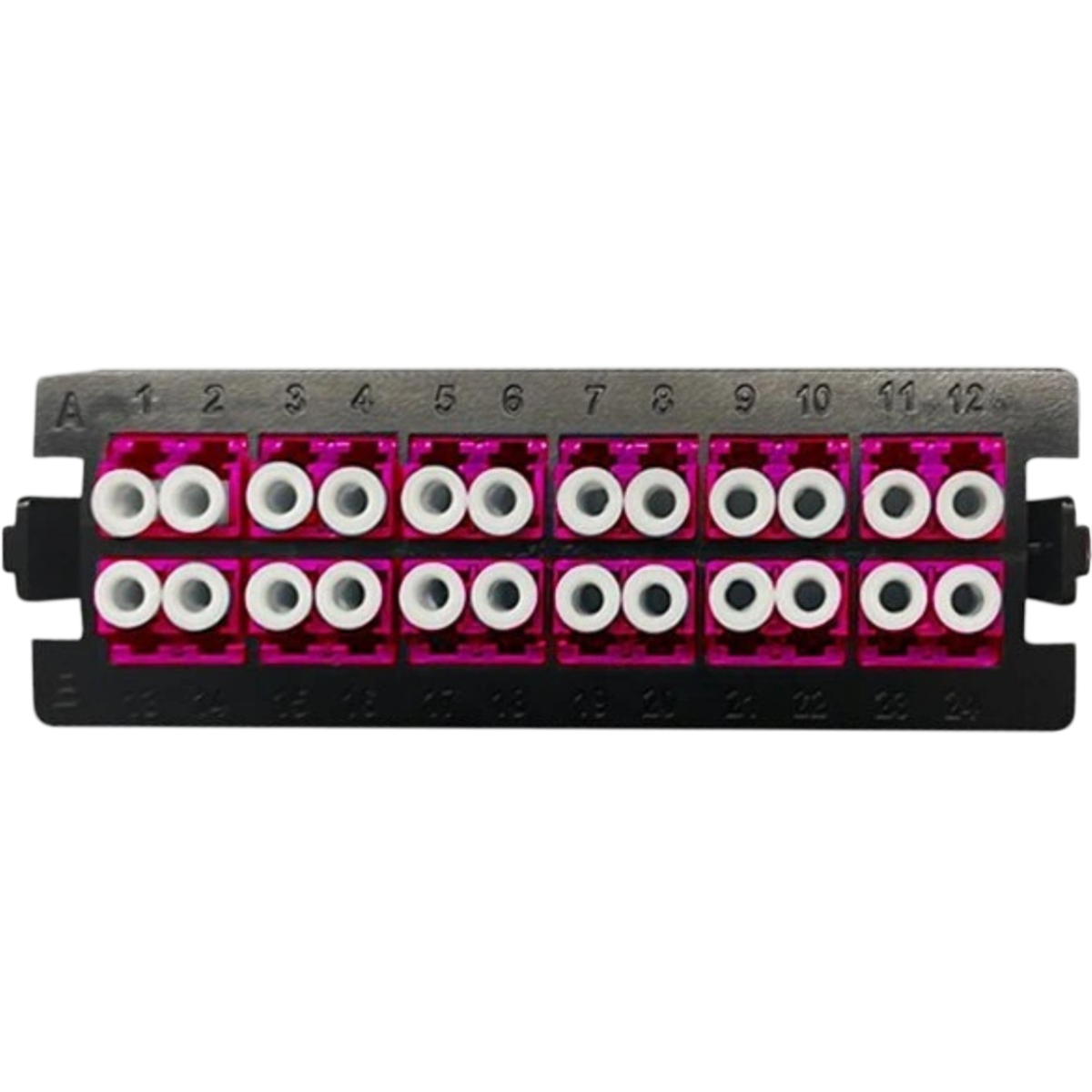 Вставка Hyperline FO-EXHD-PLT-24LC/UPC-OM4-MG