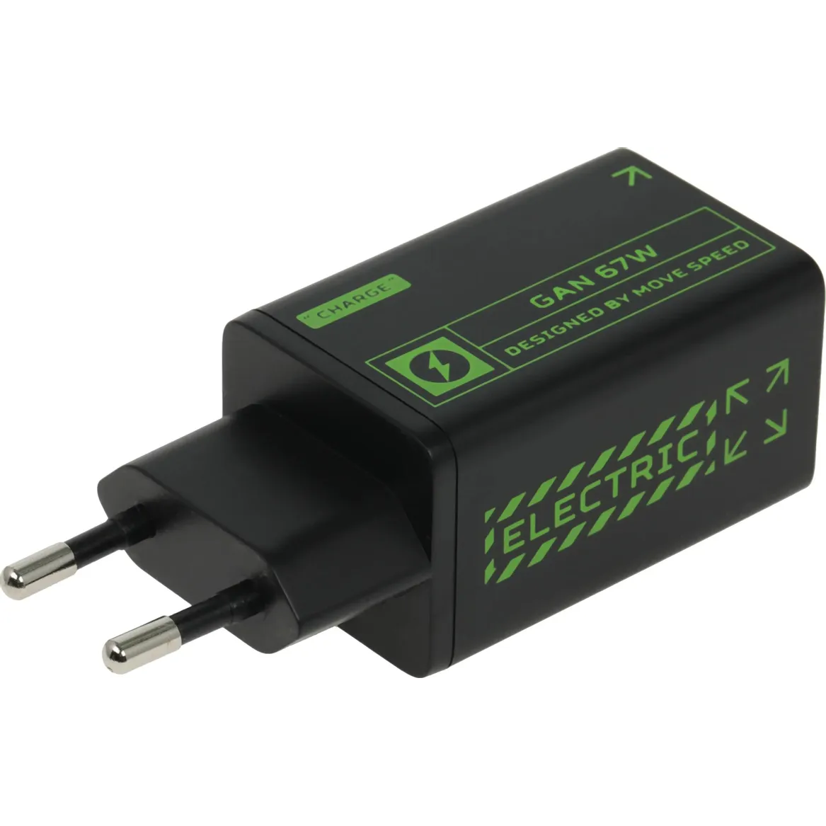 Сетевое зарядное устройство Move Speed AC67 Black - фото 2