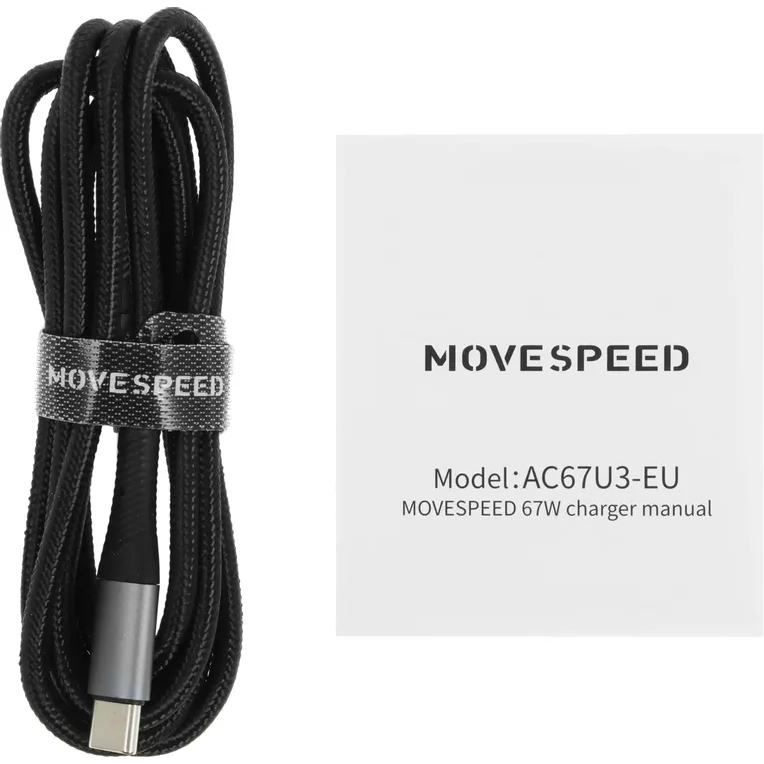 Сетевое зарядное устройство Move Speed AC67 Black - фото 5