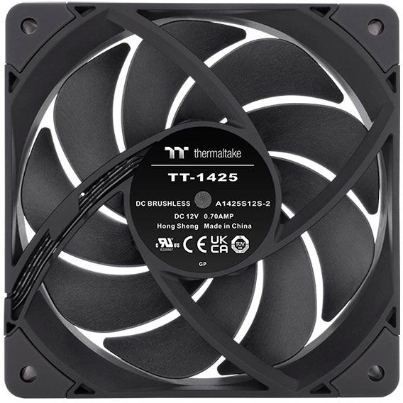 Вентилятор для корпуса Thermaltake Toughfan 14 Pro High Static Pressure PC Cooling Fan Black (2 шт.) - CL-F160-PL14BL-A - фото 3