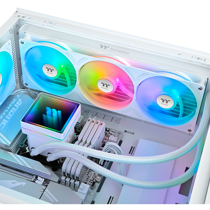 Система жидкостного охлаждения Thermaltake TH360 V3 ARGB Sync AIO Snow - CL-W468-PL12SW-A - фото 5
