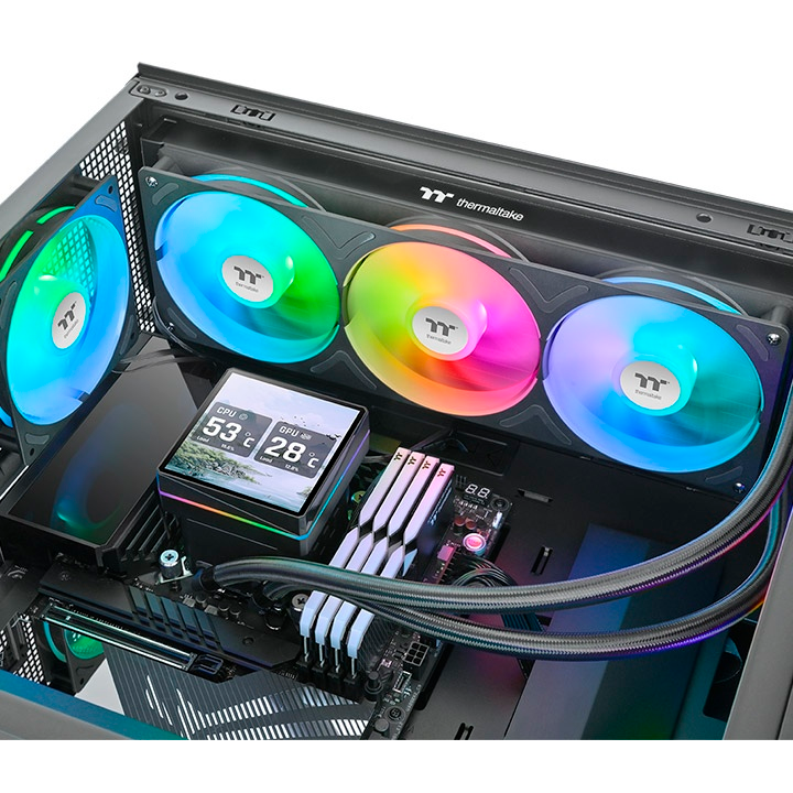 Система жидкостного охлаждения Thermaltake TH360 V3 Ultra ARGB Sync AIO Black - CL-W474-PL12SW-A - фото 5