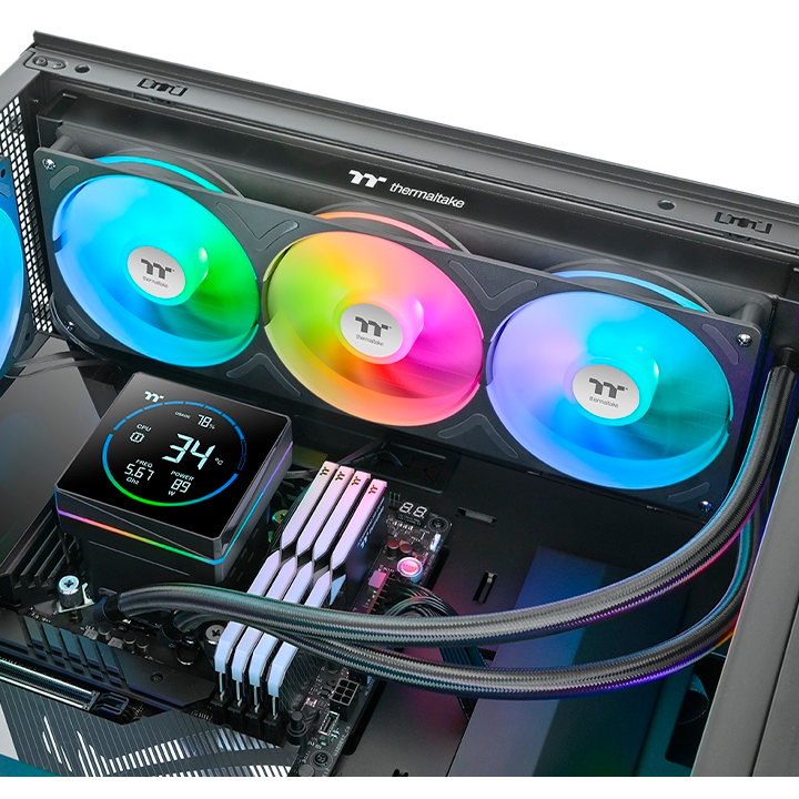 Система жидкостного охлаждения Thermaltake TH360-S V3 ARGB Sync AIO Black - CL-W470-PL12SW-A - фото 5
