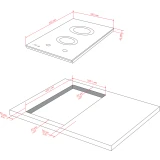 Газовая варочная панель Monsher MSG 39 Noir