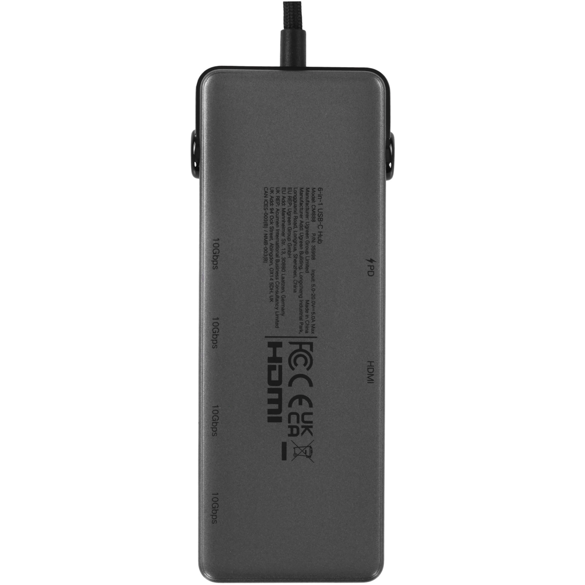 USB-концентратор UGREEN CM888 (75177) - фото 4