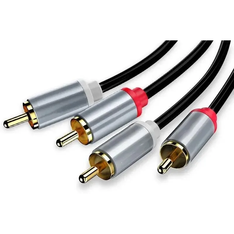 Кабель межблочный 2x RCA (M) - 2x RCA (M), 1.5м, PREMIER 5-304