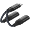 Переходник USB Type-C - 3.5 Jack/USB Type-C, 0.1м, PERO AD11 Black - фото 4