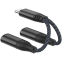 Переходник USB Type-C - 3.5 Jack/USB Type-C, 0.1м, PERO AD11 Black - фото 5