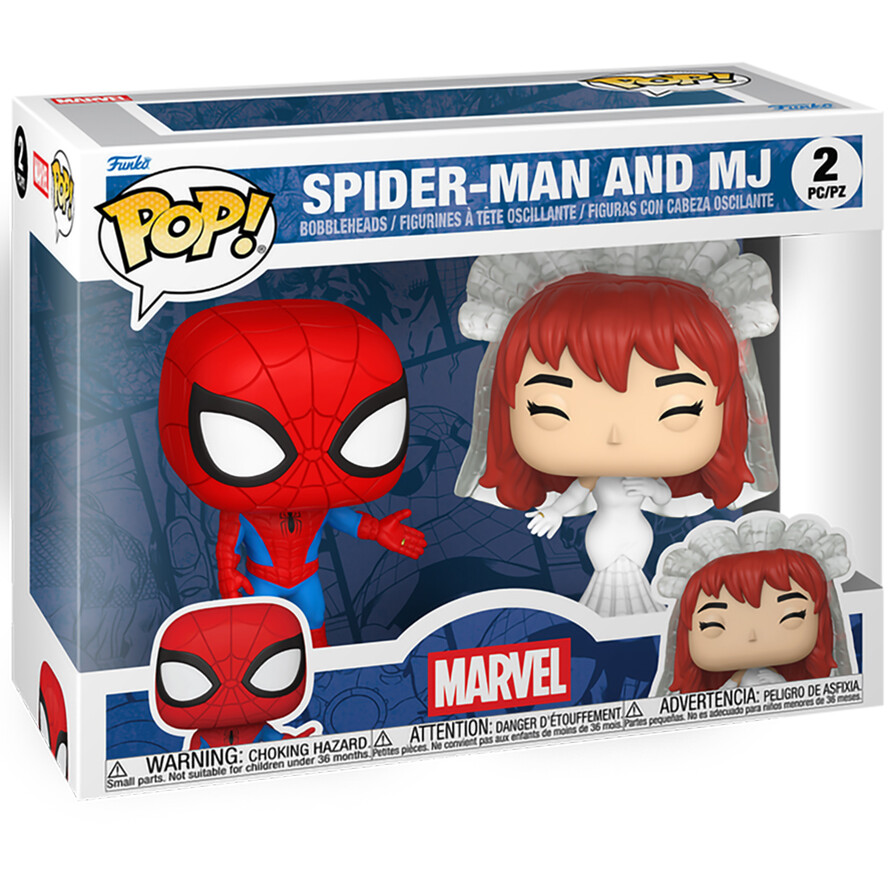 Фигурка Funko POP! Bobble Marvel Superhero Couples Spider-Man and MJ - 90297 - фото 2