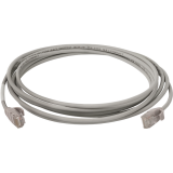 Патч-корд Lanmaster LAN-PC45/28-U6A-1.0-GY, 1м