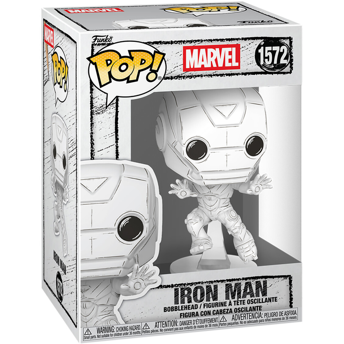 Фигурка Funko POP! Bobble Marvel Iron Man (Sketched Deco) - 90298 - фото 2