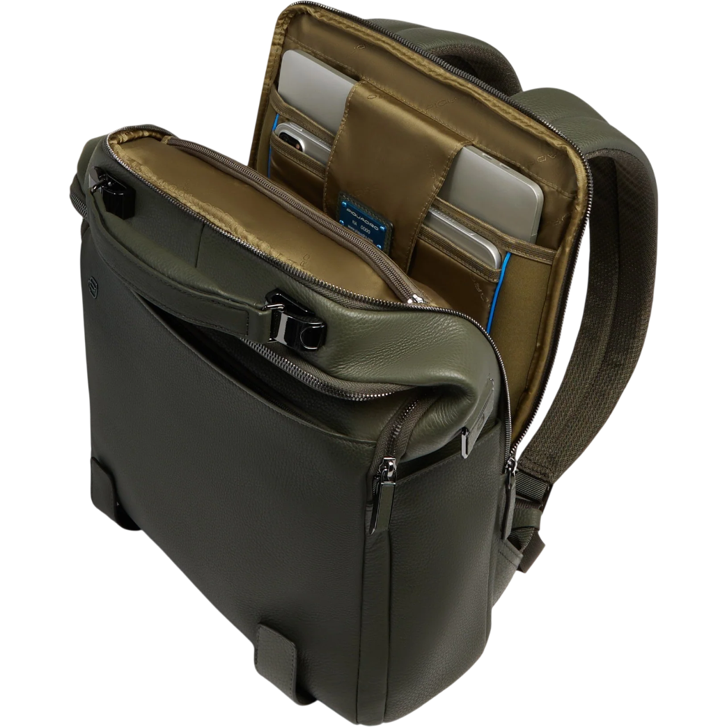 Рюкзак для ноутбука Piquadro Computer Backpack 15.6" Olive (CA4818MOS/VEVE) - фото 3
