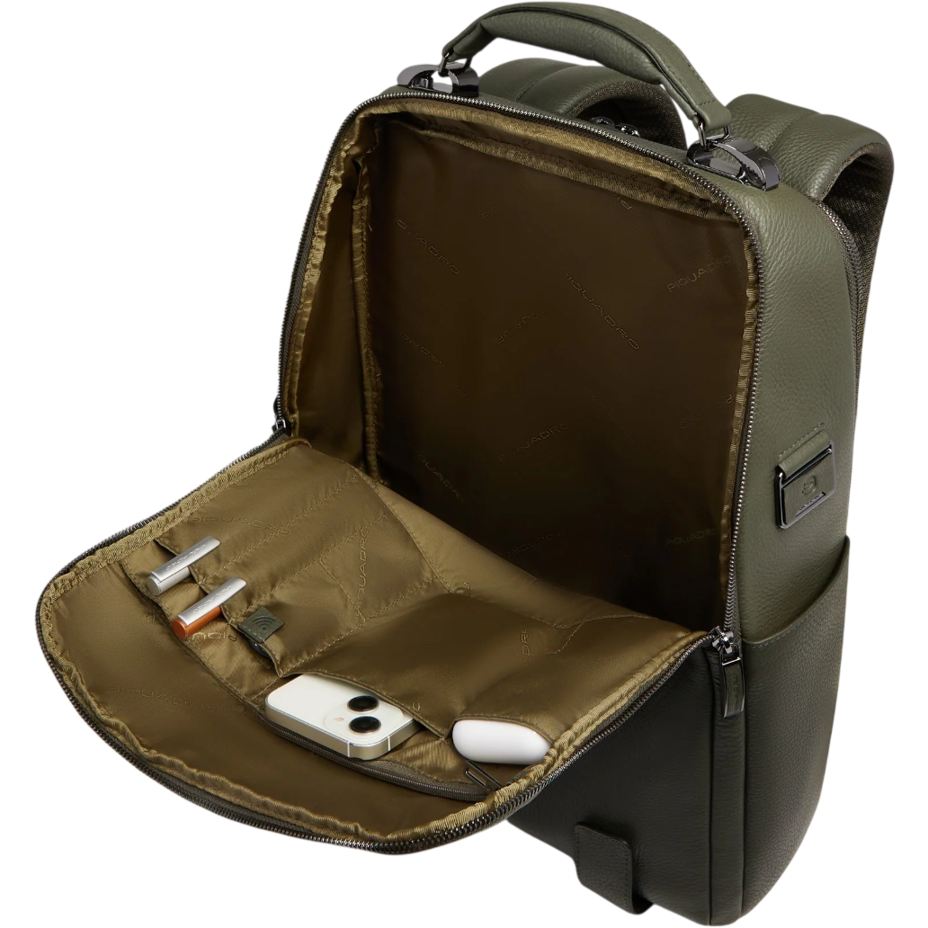 Рюкзак для ноутбука Piquadro Computer Backpack 15.6" Olive (CA4818MOS/VEVE) - фото 4