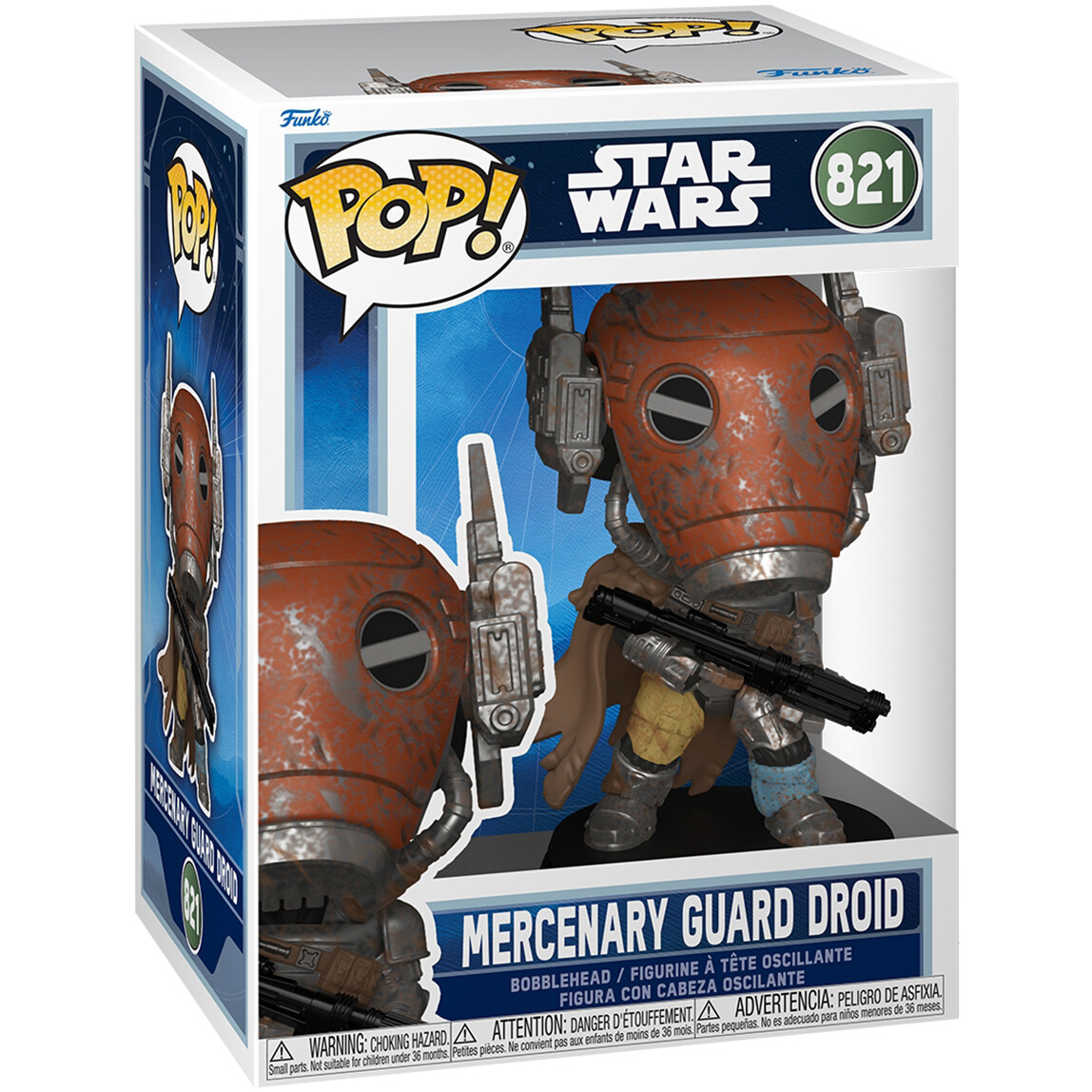 Фигурка Funko POP! Bobble Star Wars M & G Mercenary Guard Droid - 90449 - фото 2