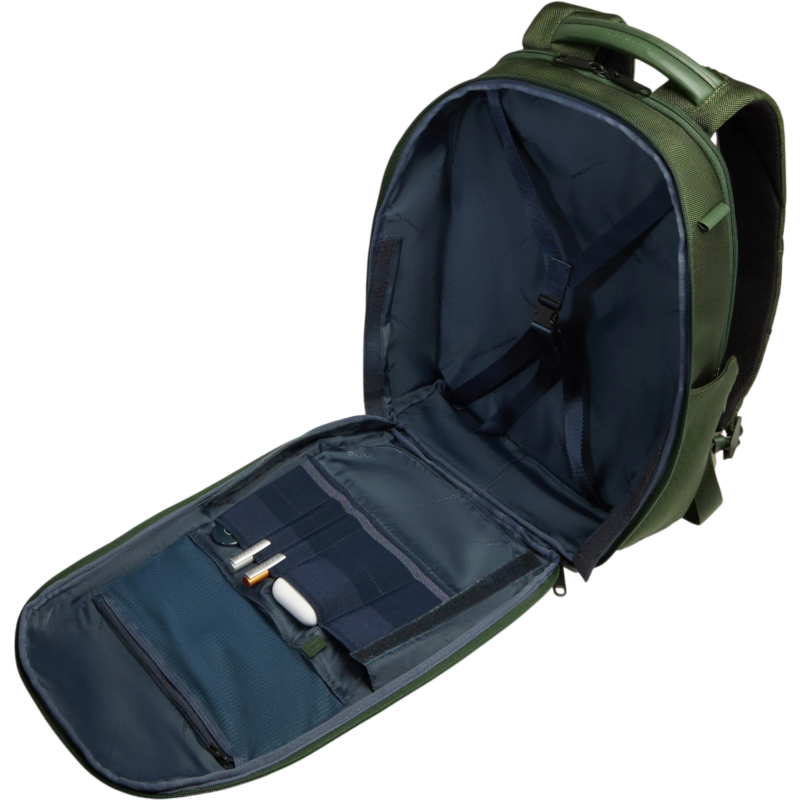 Рюкзак для ноутбука Piquadro Travel Laptop Backpack 15.6" Green (CA6928S143BM/VE) - фото 4