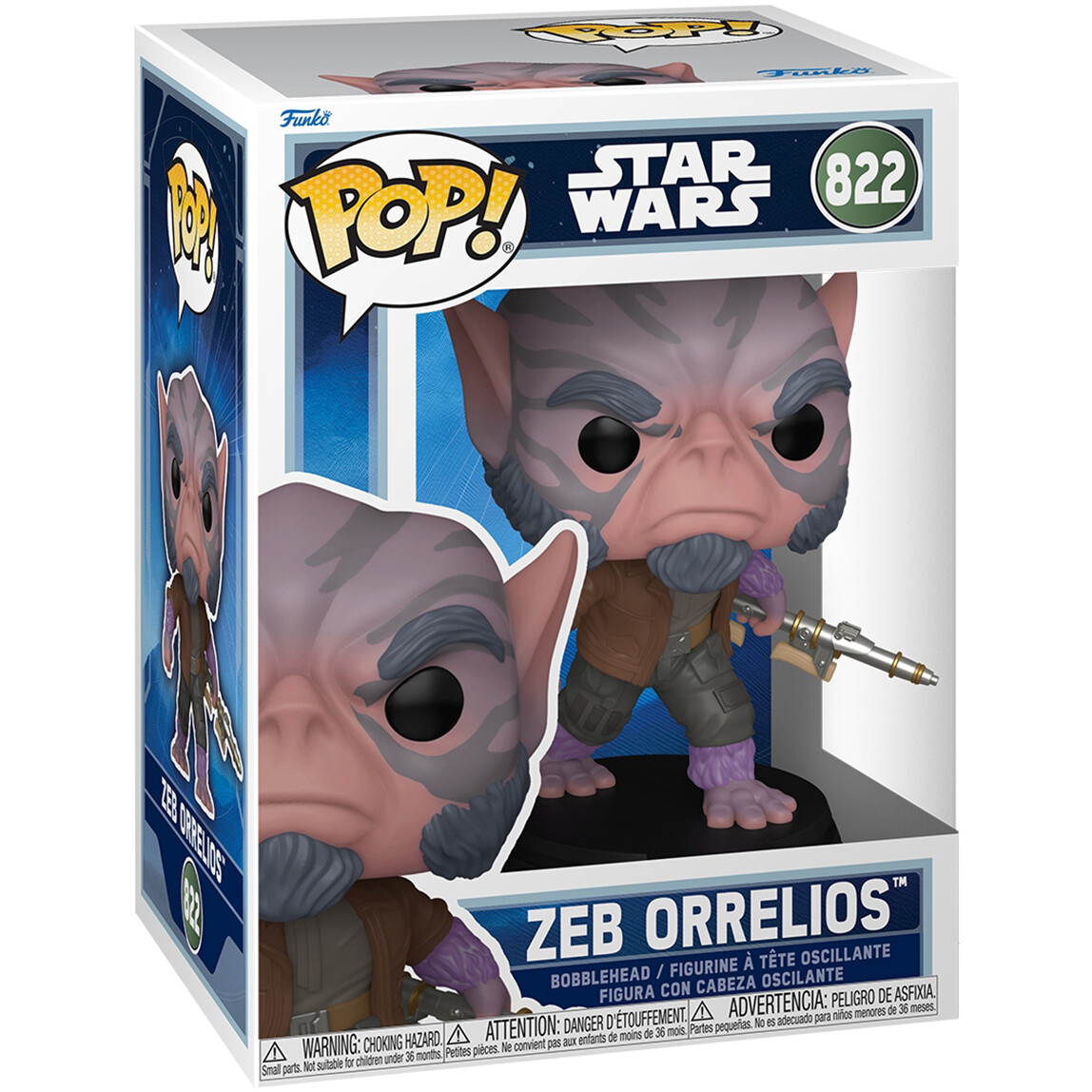 Фигурка Funko POP! Bobble Star Wars M & G Zeb Orrelios with Bo-Rifle - 90450 - фото 2