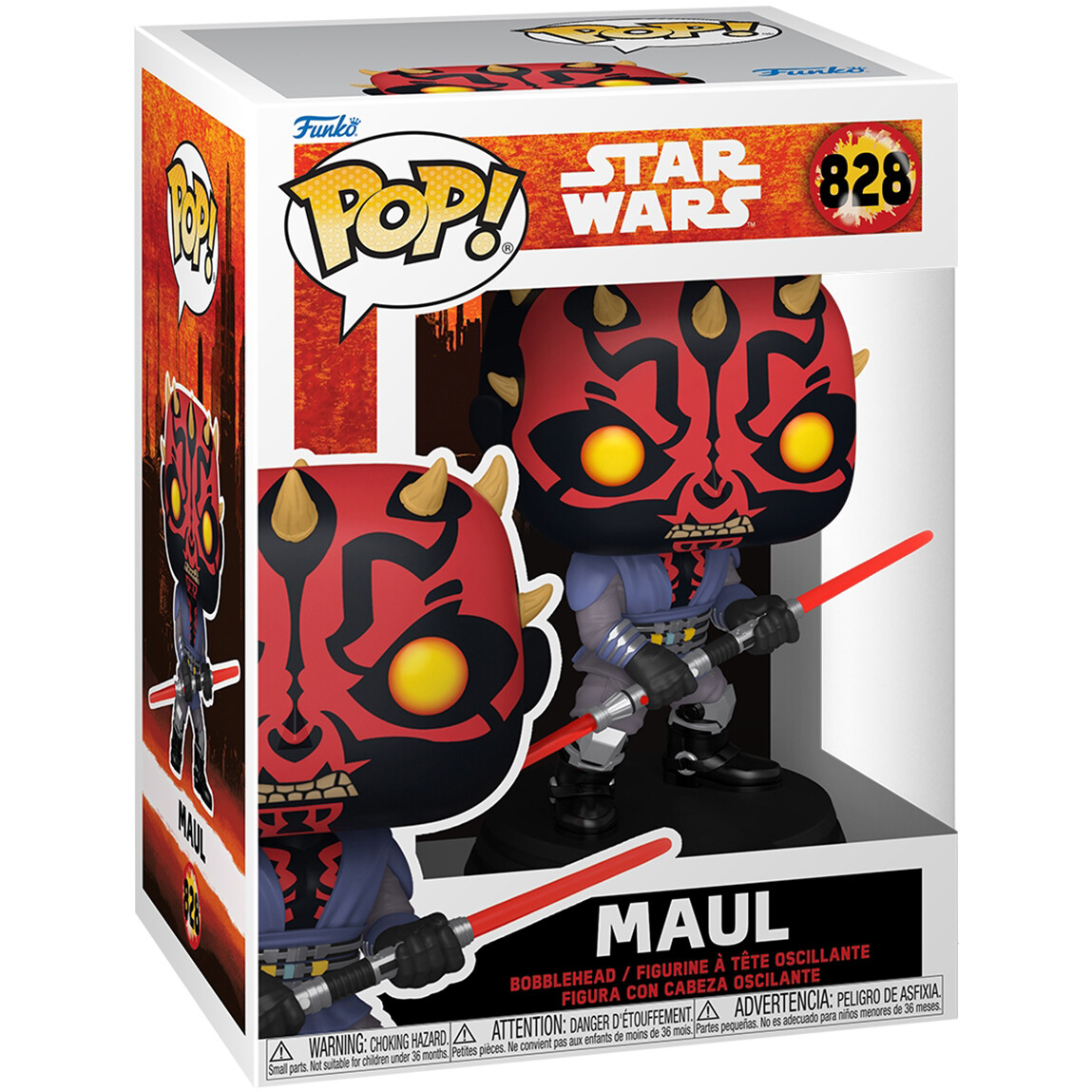 Фигурка Funko POP! Bobble Star Wars Maul Shadow Lord Maul - 90357 - фото 2