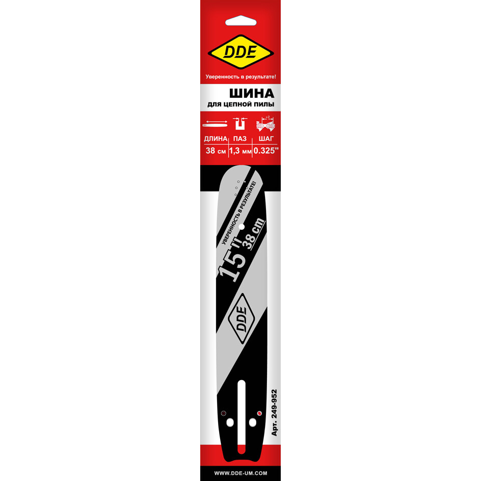 Шина для цепных пил DDE 249-952 - фото 2