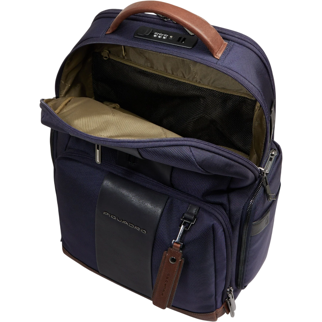 Рюкзак для ноутбука Piquadro Fast-Check Laptop Backpack 15.6" Blue/Brown (CA4439BR2BM/BLUCU) - фото 3