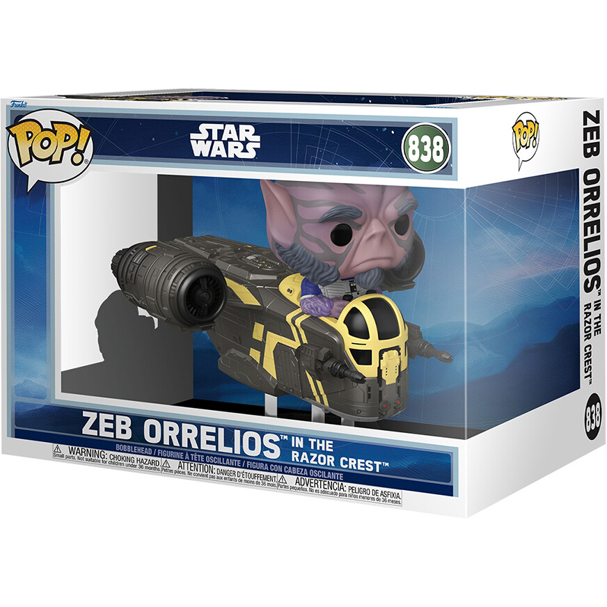 Фигурка Funko POP! Rides Bobble Star Wars M & G Zeb in Razor Crest - 92565 - фото 2