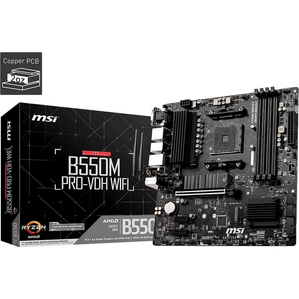 ..... Материнская плата MSI B550M PRO-VDH WIFI (3030) Б/У - фото 5