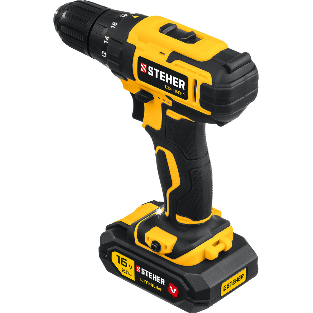 Дрель-шуруповёрт STEHER CD-160-1 - фото 4