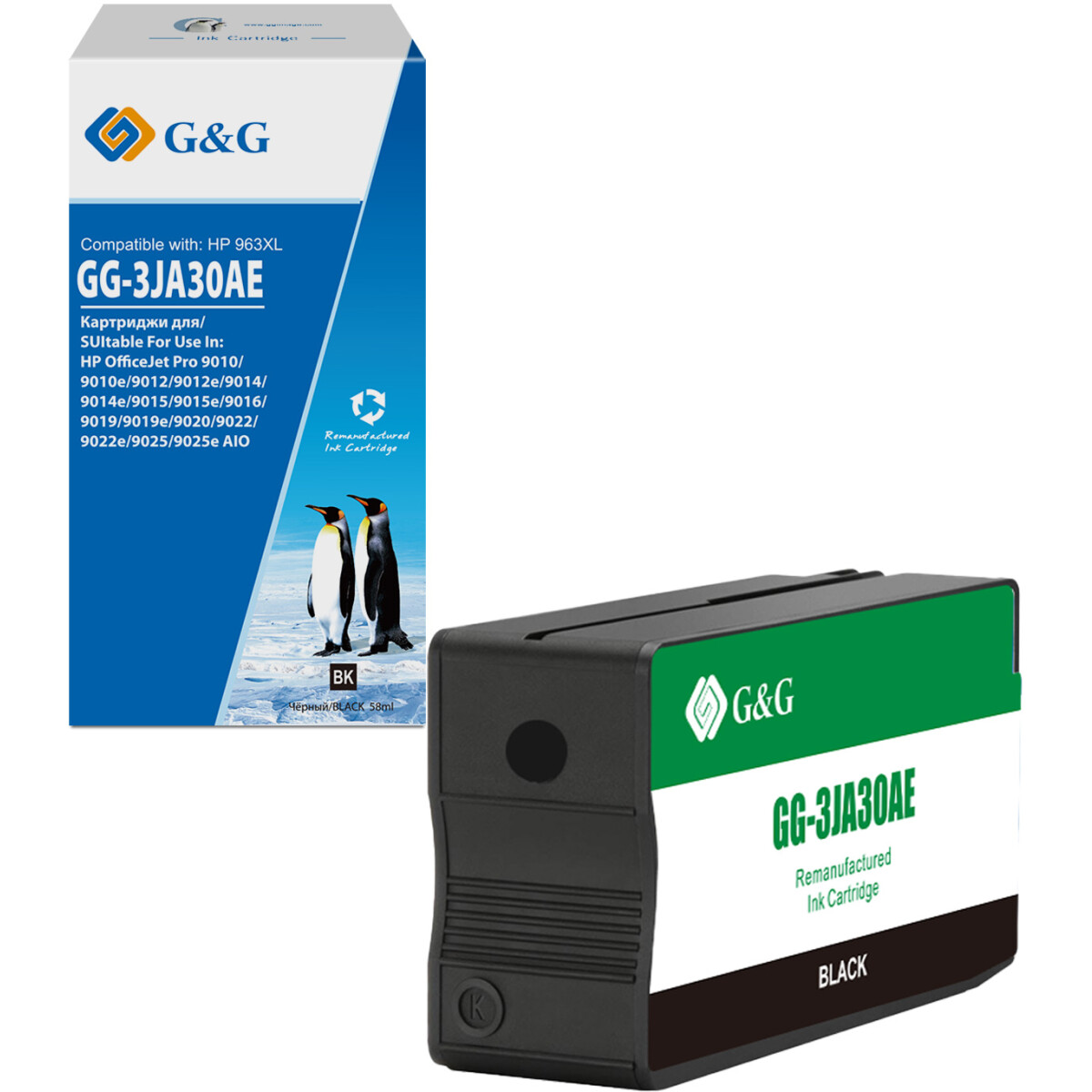Картридж G&G GG-3JA30AE Black