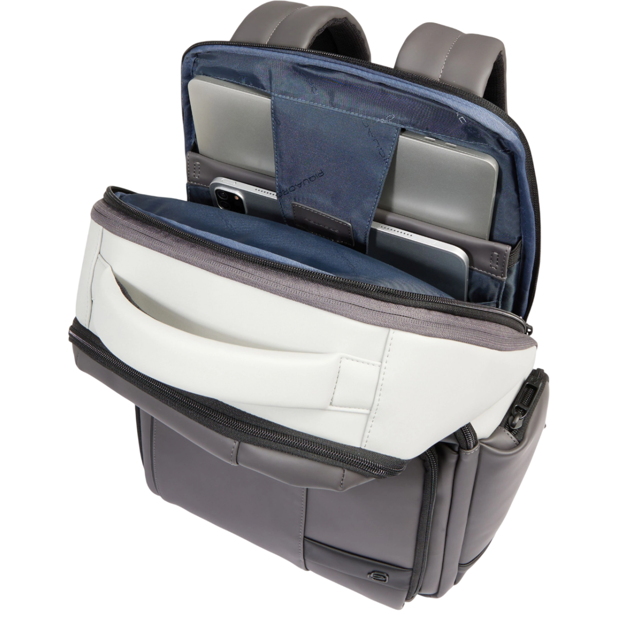 Рюкзак для ноутбука Piquadro Wollem Rubber 15.6" Grey (CA6239W129W/GRN) - фото 4