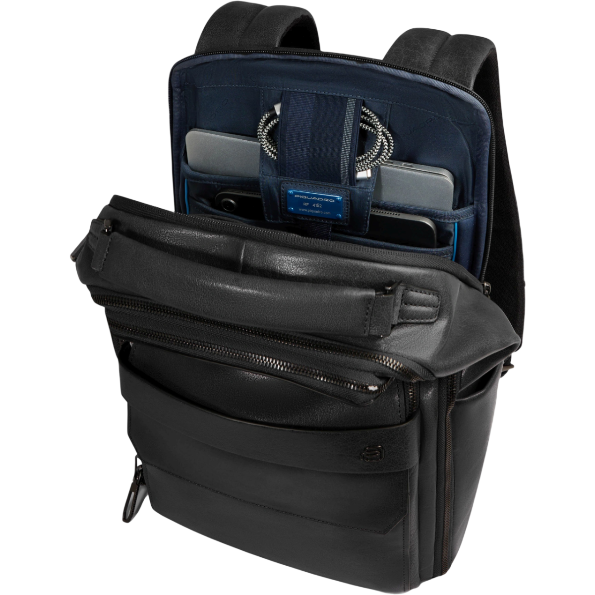 Рюкзак для ноутбука Piquadro Personalizable Travel Laptop Backpack 15.6" Black (CA7022S141/N) - фото 3