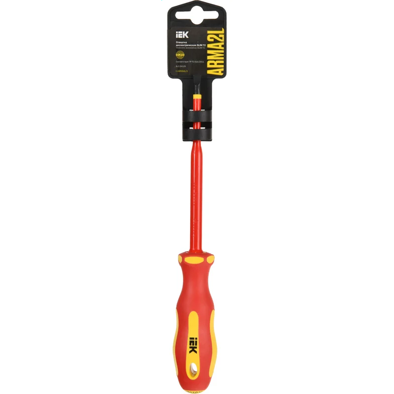 Отвёртка IEK Arma2l 5 Slim SL5,5х125 Т2 - A2L5-SC31-T2-SL-55-125 - фото 2