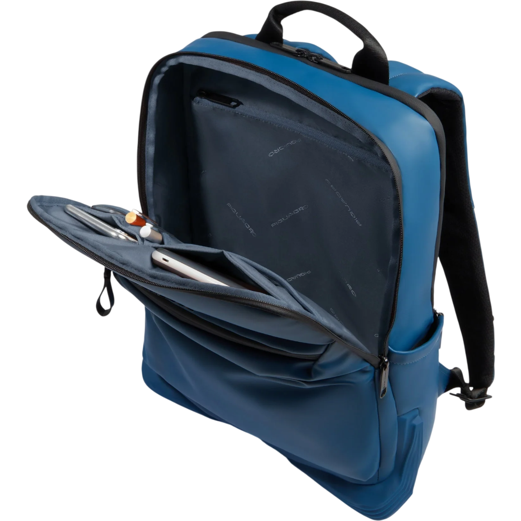 Рюкзак для ноутбука Piquadro Water Resistant Laptop 14" Backpack Steel Blue (CA6464C2OW/AV) - фото 4