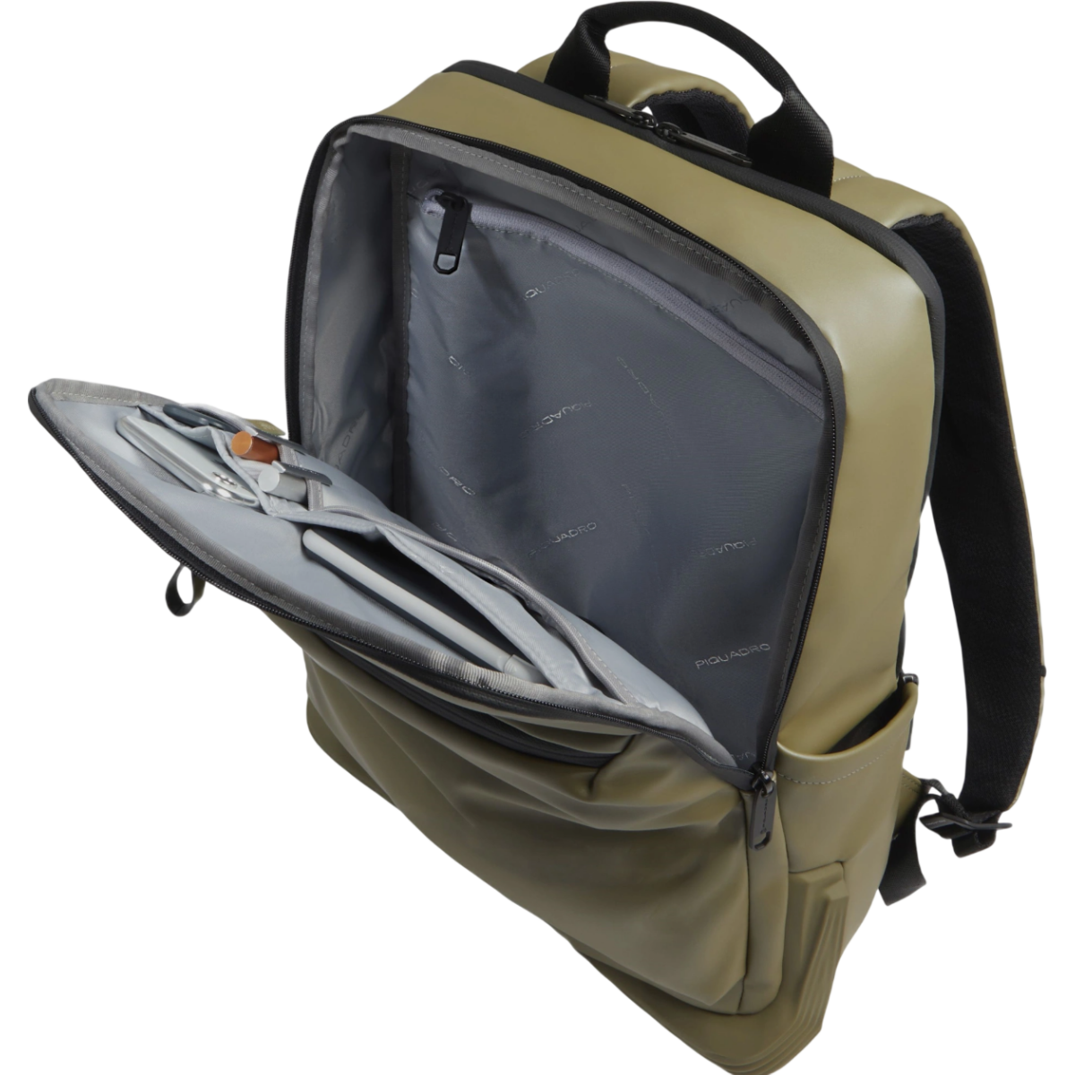 Рюкзак для ноутбука Piquadro Water Resistant Laptop 14" Backpack Olive (CA6464C2OW/VE3) - фото 4