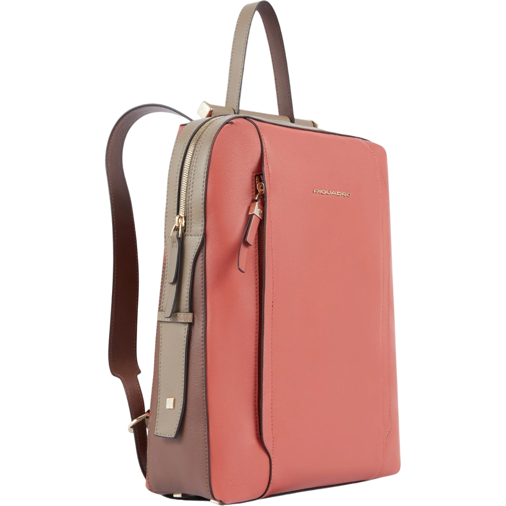 Рюкзак для ноутбука Piquadro Women’s Laptop Backpack 14" Orange/Brown (CA4576W92/ARTM) - фото 2