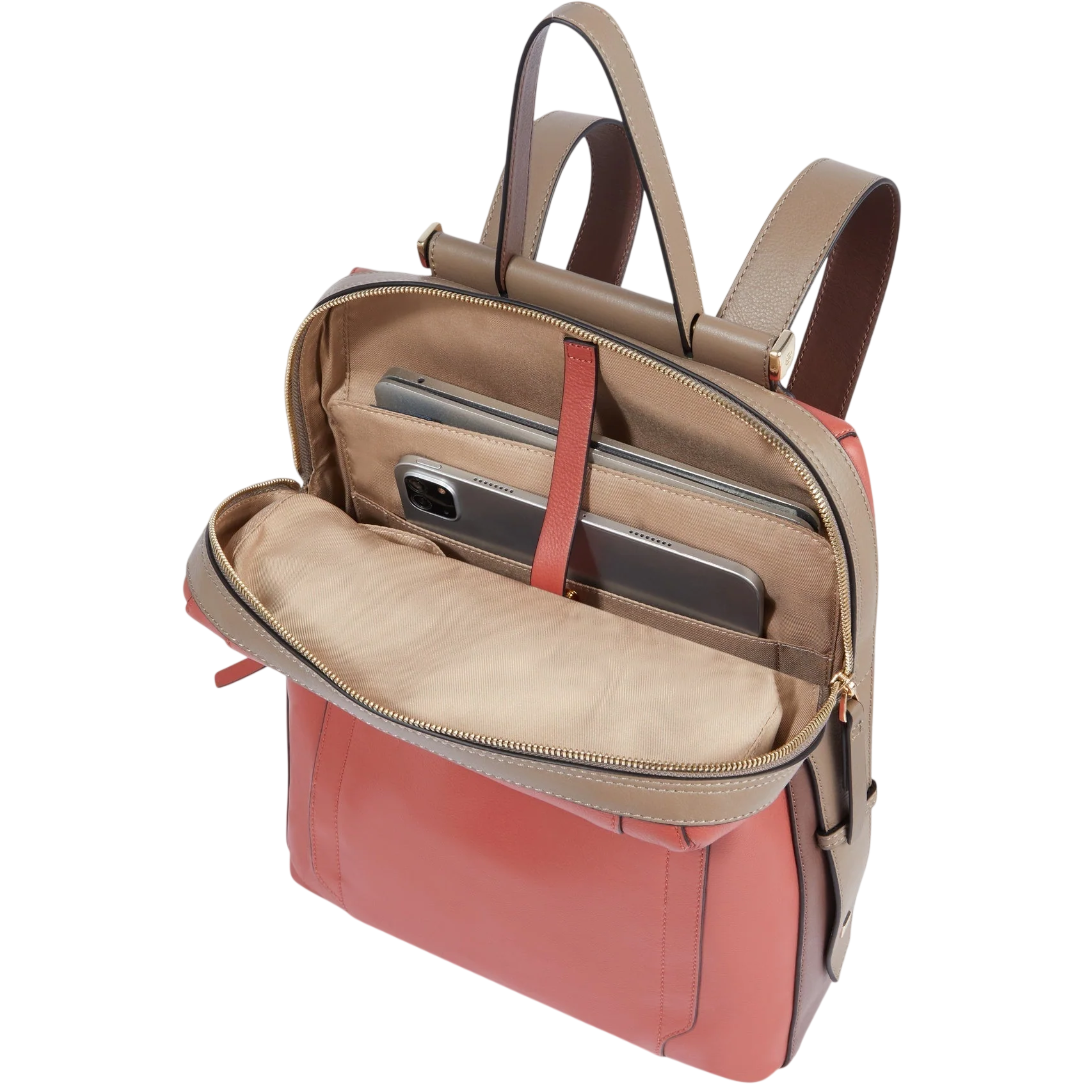 Рюкзак для ноутбука Piquadro Women’s Laptop Backpack 14" Orange/Brown (CA4576W92/ARTM) - фото 3