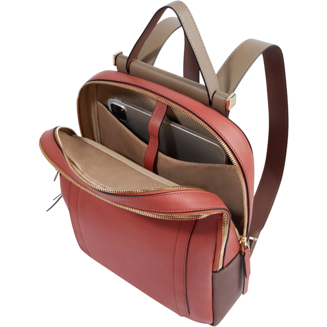 Рюкзак для ноутбука Piquadro Women’s Backpack Orange/Brown (CA5566W92/ARTM) - фото 3