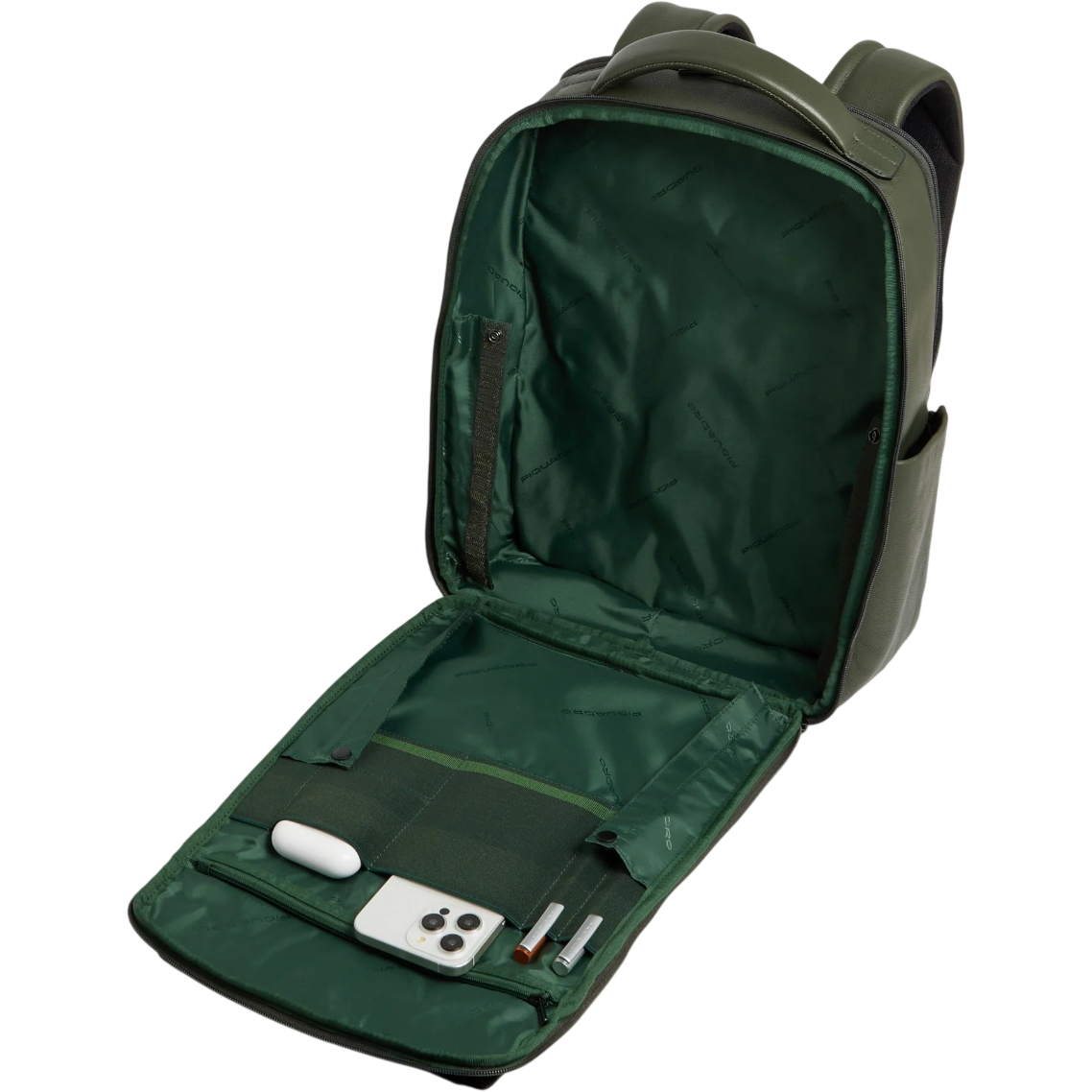 Рюкзак для ноутбука Piquadro Travel Laptop Backpack 14" Green (CA6923S142/VE) - фото 4