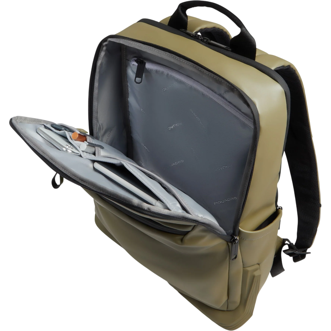 Рюкзак для ноутбука Piquadro Water Resistant Computer 15.6" Olive (CA6465C2OW/VE3) - фото 4