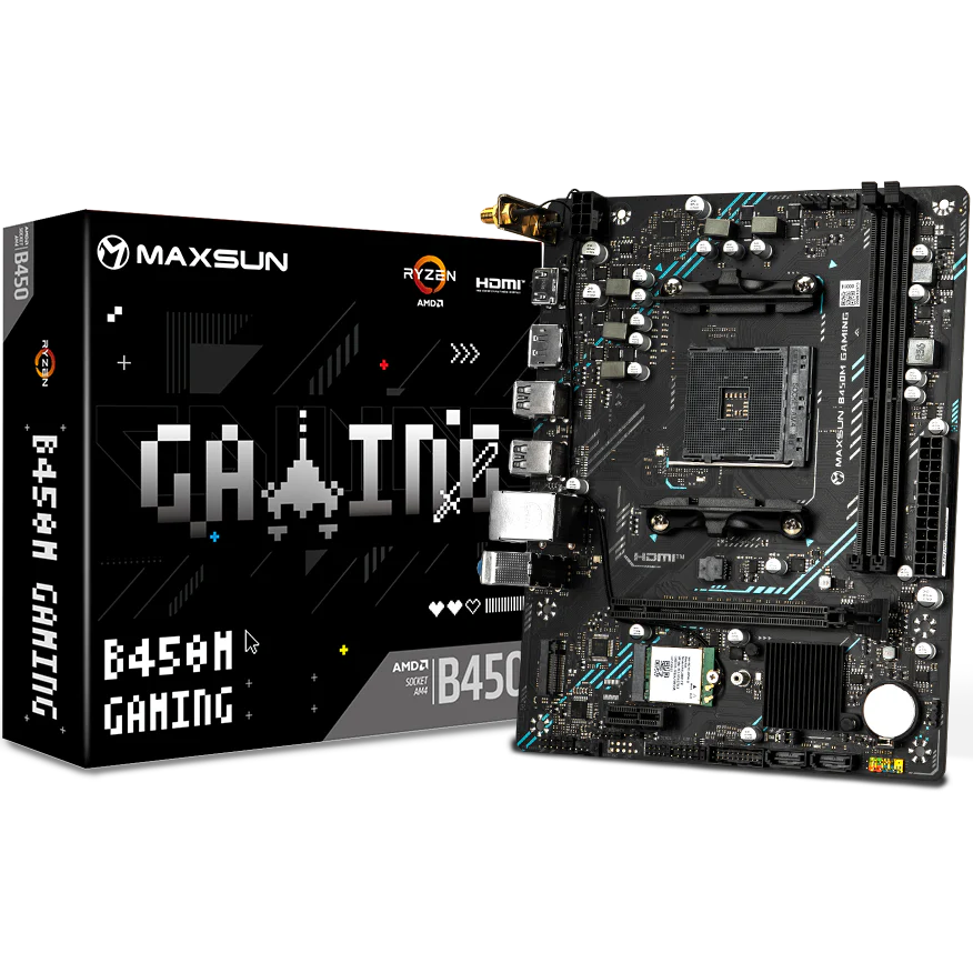 Материнская плата Maxsun B450M GAMING WIFI - MS-B450M GAMING WIFI - фото 5