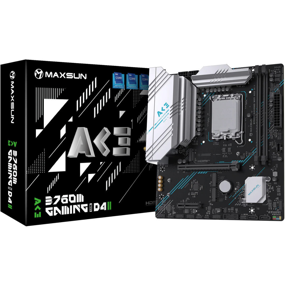 Материнская плата Maxsun B760M GAMING WIFI ACE D4 II - MS-B760M GAMING WIFI ACE D4 II - фото 4