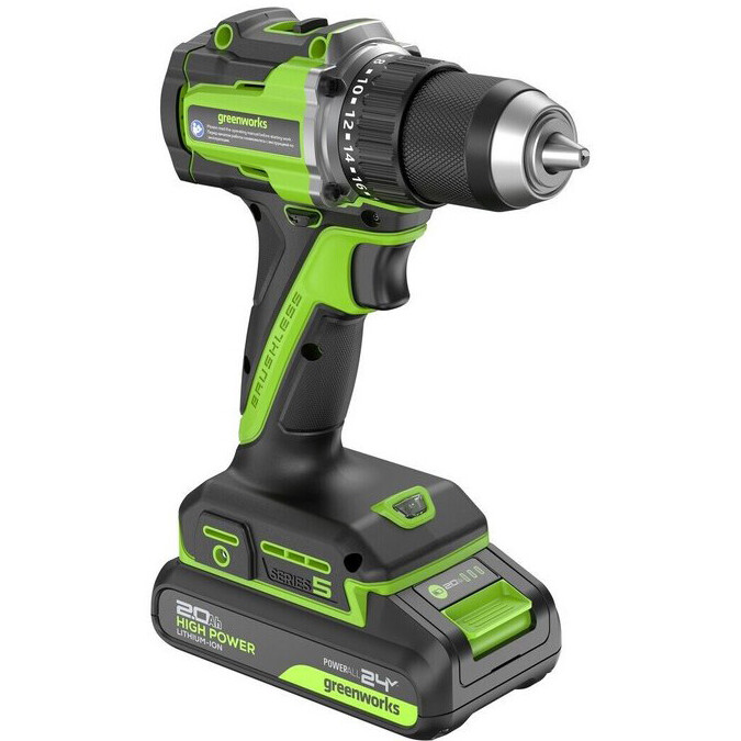 Дрель-шуруповёрт Greenworks DD560 (3708407CUC) - фото 8