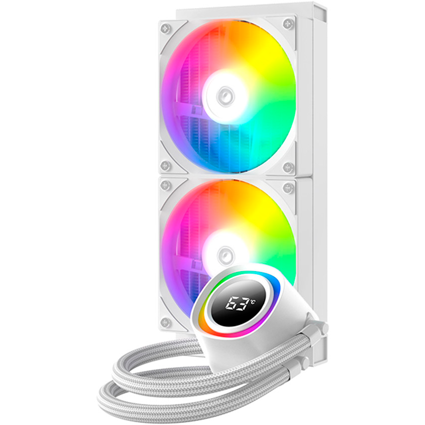 Система жидкостного охлаждения ID-COOLING FX240 TD WHITE - фото 2